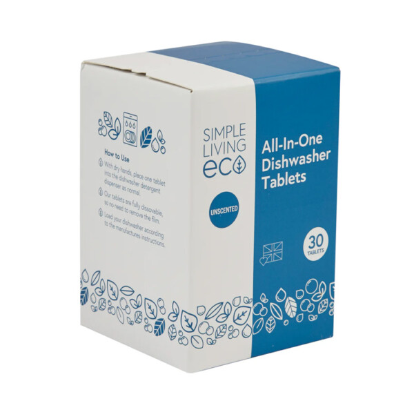 Simple Living Eco All-In-One Dishwasher Tablets - 30 Pack - Image 2