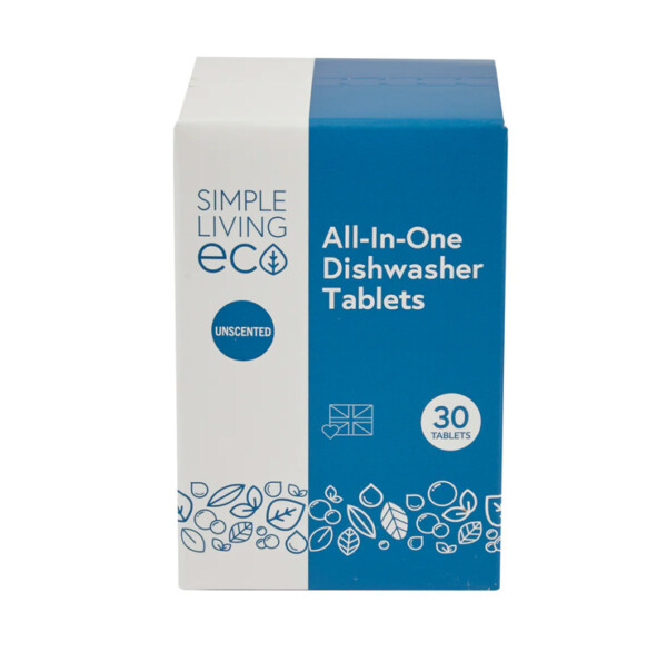 Simple Living Eco All-In-One Dishwasher Tablets - 30 Pack