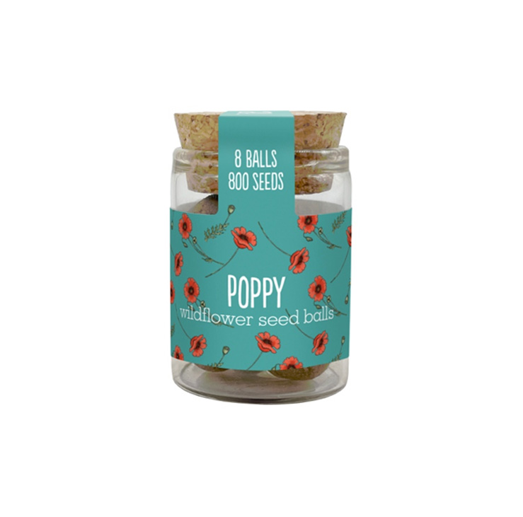 Mini Wildflower Jar - Poppy