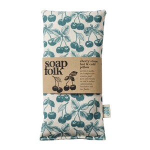 Cherry Stone Hot & Cold Pillow - Teal Green