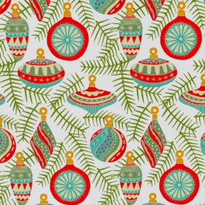 Christmas Baubles Wrapping Paper - 2 Sheets