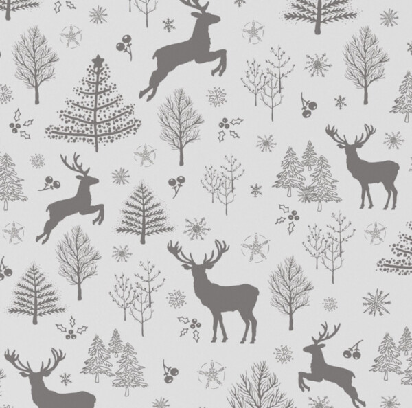 Christmas Scandi Pheasants Wrapping Paper - 2 Sheets