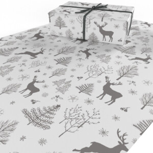 Christmas Scandi Deer Wrapping Paper - 2 Sheets