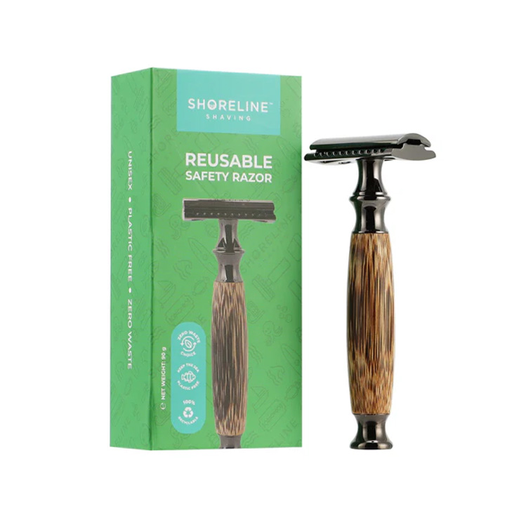 Gunmetal Bamboo Safety Razor