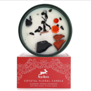 Hop Hare Crystal Magic Flower Candle - The Devil