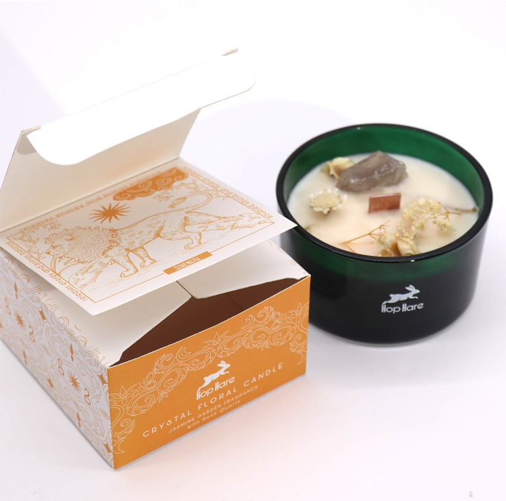 Hop Hare Crystal Magic Flower Candle - The Lion - Image 2