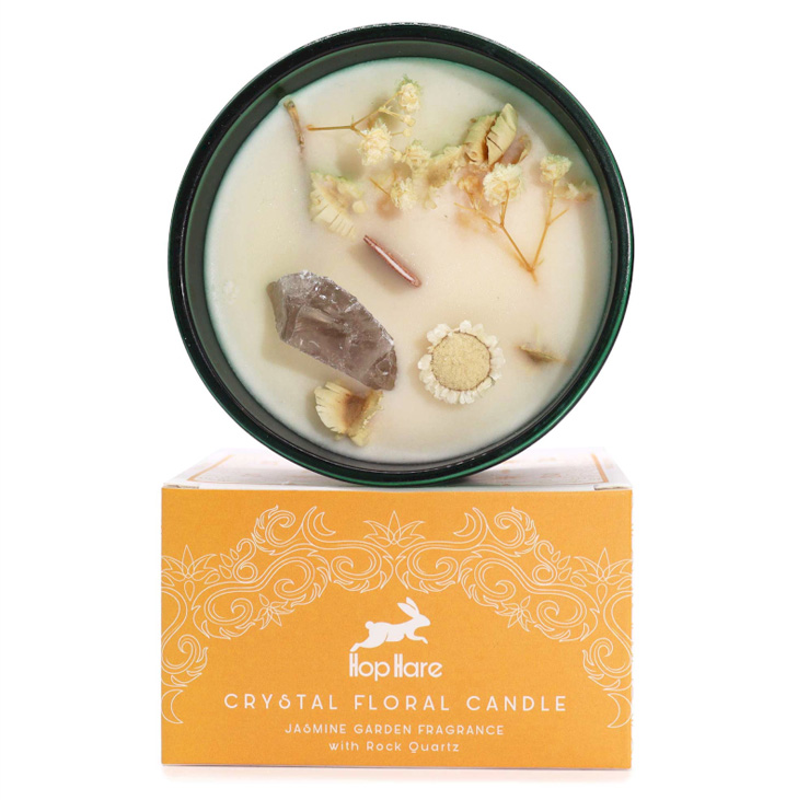 Hop Hare Crystal Magic Flower Candle - The Lion