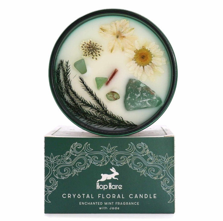 Hop Hare Crystal Magic Flower Candle - The Magician