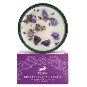 Hop Hare Crystal Magic Flower Candle - The Moon