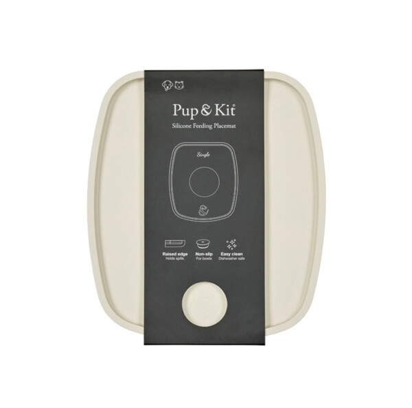 Silicone Pet Feeding Placemat - Beige
