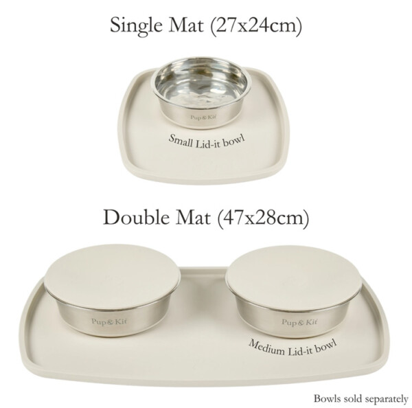 Silicone Pet Feeding Placemat - Beige - Image 4