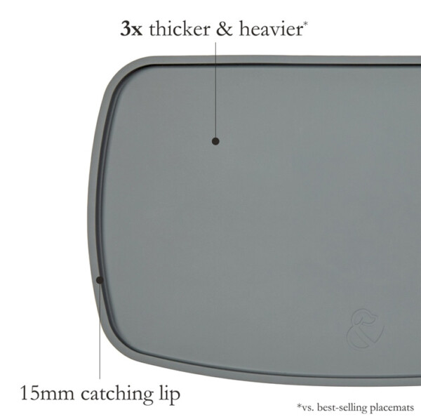Silicone Pet Feeding Placemat - Grey - Image 3