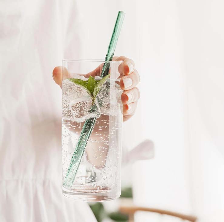 Twist Glass Straws & Cleaning Brush – Set of 4 - Image 2