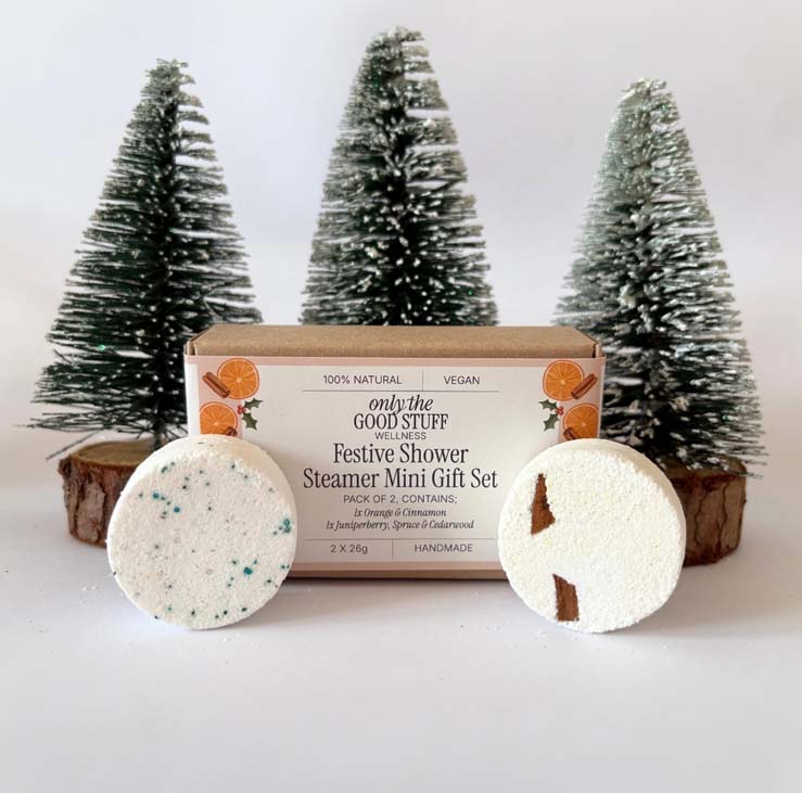 Two Piece Mini Shower Steamer Gift Set- Festive - Image 2