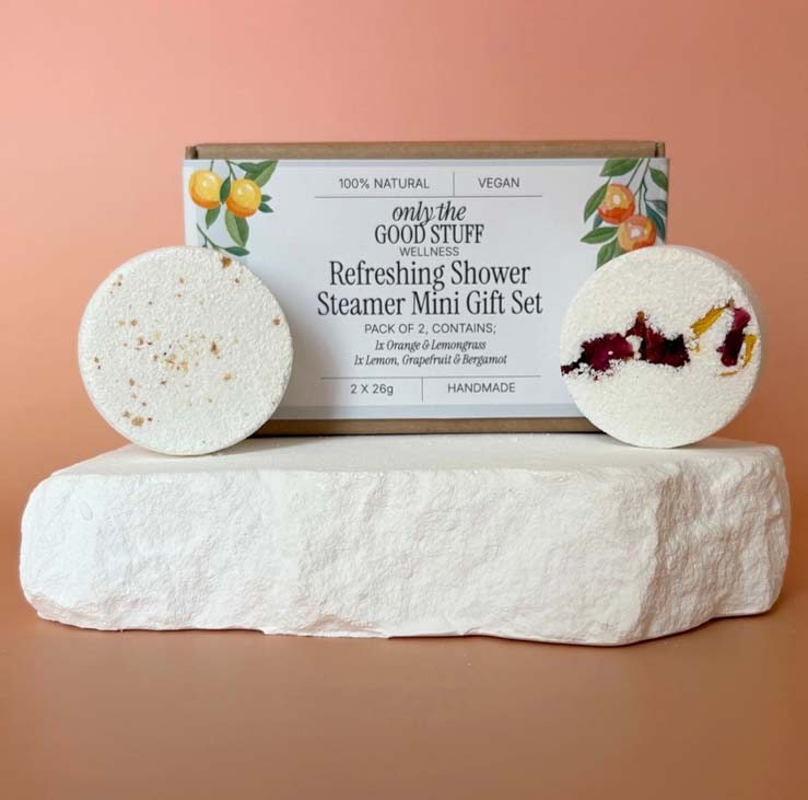 Two Piece Mini Shower Steamer Gift Set- Refreshing