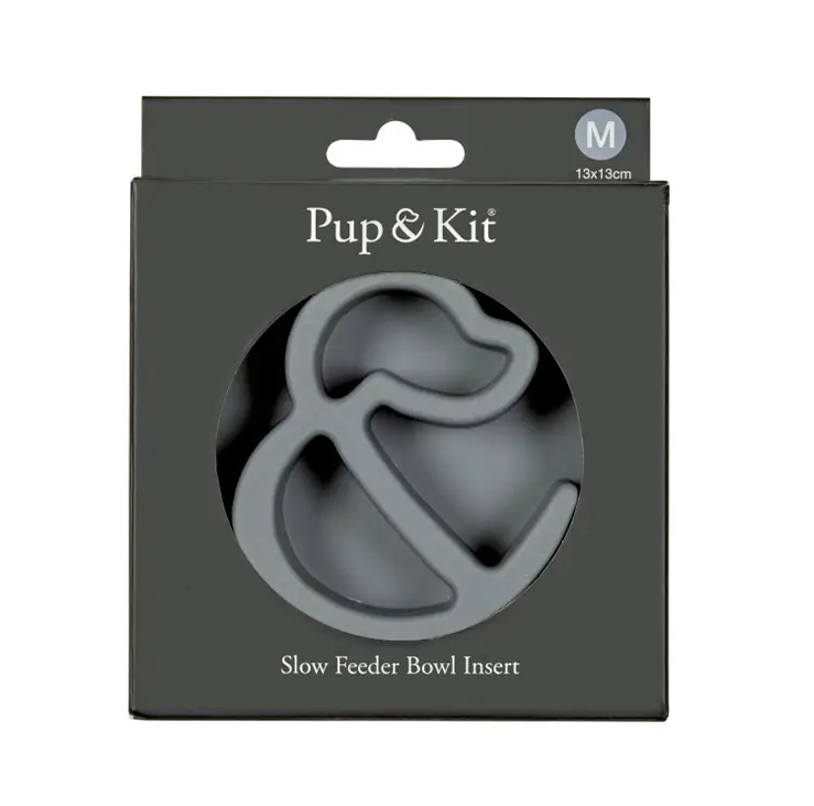 Image of Pet Bowl Slow Feeder Insert - Grey