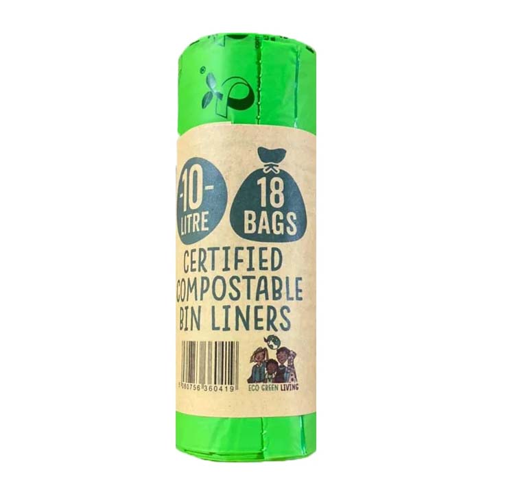 10 Litre Compostable Caddy Bags - 18 Bags