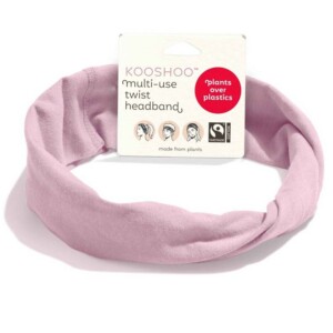 Organic Twist Headband - Pink Mist