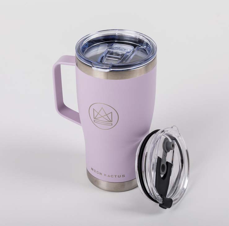 20oz Stainless Steel Tumbler with Handle - Live Forever