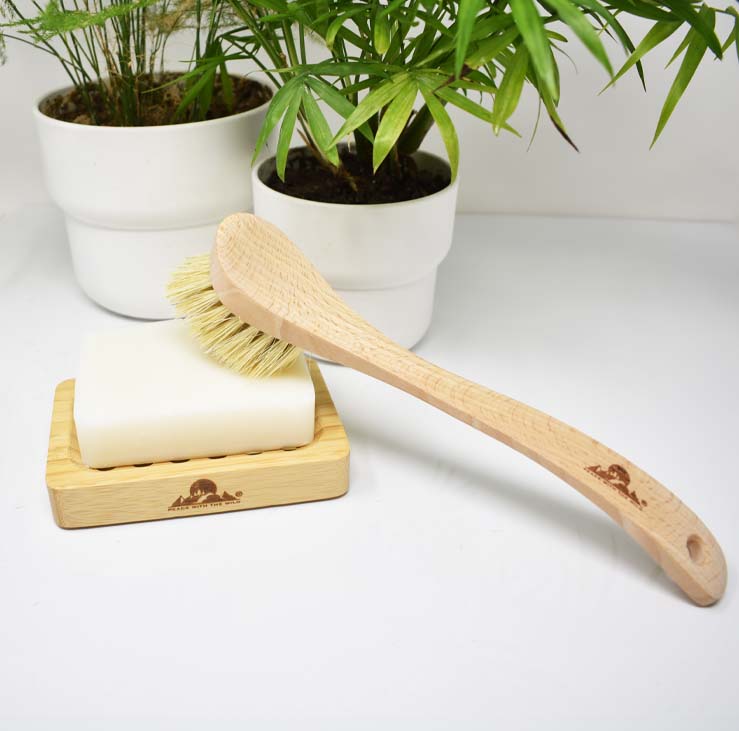 Curved Wooden Dish Brush - Image 2