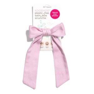 Plastic-free Satin Bow Scrunchie - Violet Ice