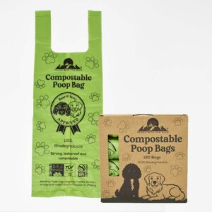Compostable Poop Bags with Tie Handles – 120 Bags