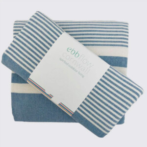 Cornish Blue Turkish Towel - Quick Dry Chappie