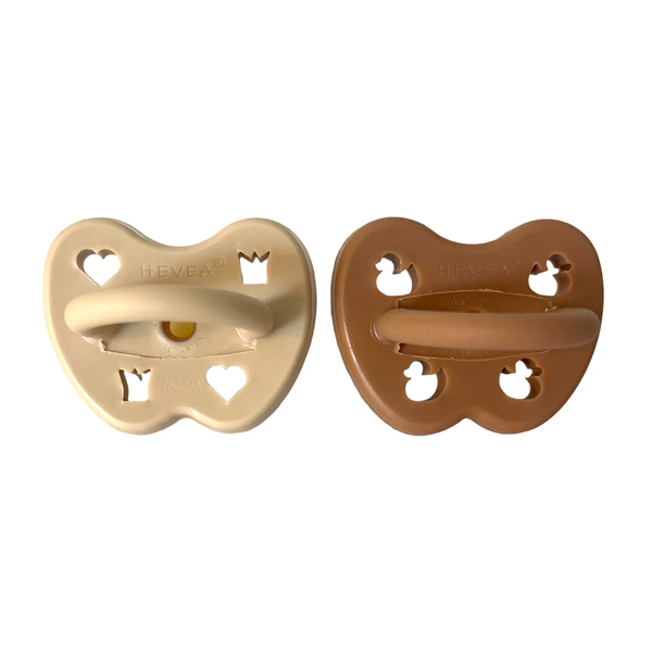 Natural Rubber Pacifier - Clay Earth - 2 Pack