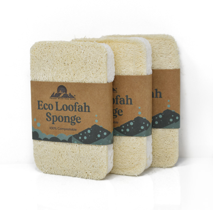 Eco Loofah Sponges - 3 Singles