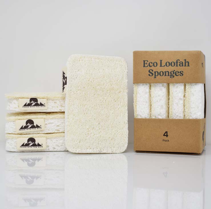 Eco Loofah Sponges - 4 Pack