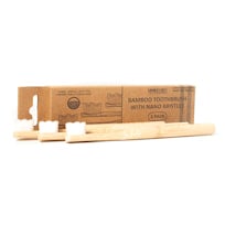 Bamboo Child's Toothbrush Nano Bristles - 3 Pack
