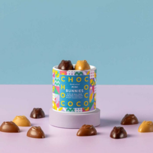 Assorted Chocolate Mini Bunnies Tube (Milk, Dark & Blonde) - 95g