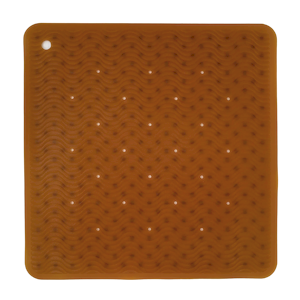 Upcycled Wave Square Bath Mat – Natural