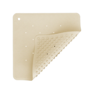 Upcycled Wave Square Bath Mat – Sand