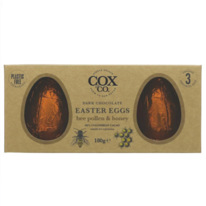 Cox & Co Bee Pollen and Honey 3 Pack Easter Eggs -180g