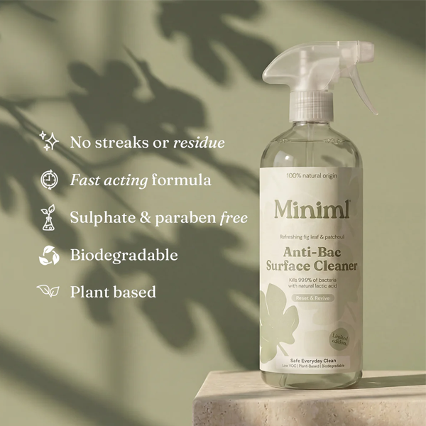 Miniml Anti-Bac Surface Cleaner - Fig Leaf & Patchouli - 750ml - Image 2