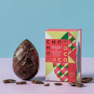 Pistachio & Raspberry DARK Chocolate Easter Egg - 175g