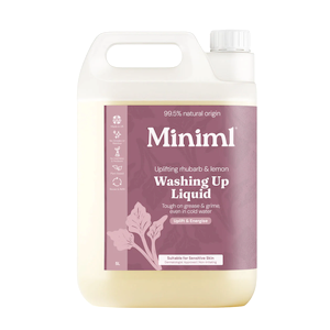 Washing Up Liquid - Wild Rhubarb + Lemon - Bulk Refill 5L