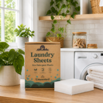Eco Laundry Sheets 64 Washes - Powerful Deep Clean - Unscented