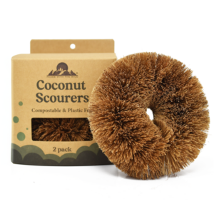 Natural Coconut Scourers – Pack of 2