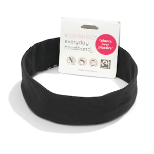 Kooshoo Everyday Flat Headband - Jet Black