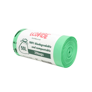 EcoVibe 25 Biodegradable Bin Bags - 50 Litre