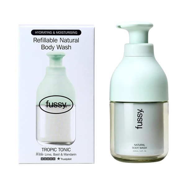 Fussy Refillable Natural Body Wash – Tropic Tonic Starter Kit