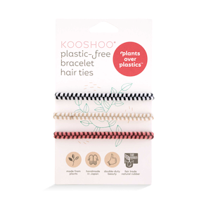 Plastic-free Bracelet Hair Ties- 3 Pack - Wanderlust