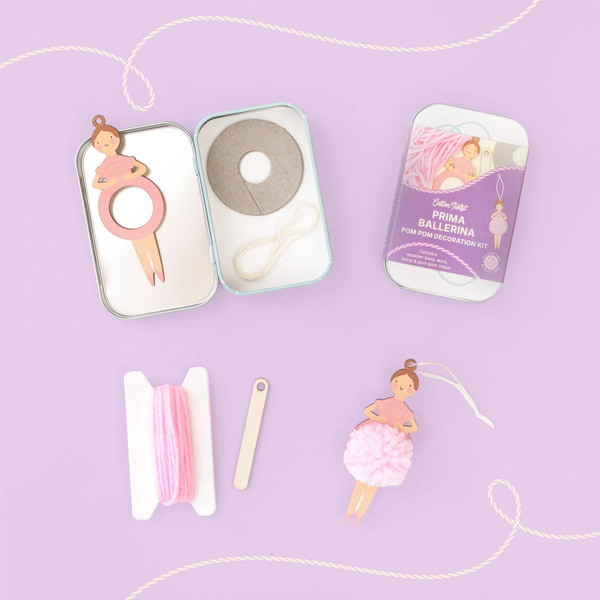 Make Your Own Pom Pom Ballerina Decoration Kit - Image 2