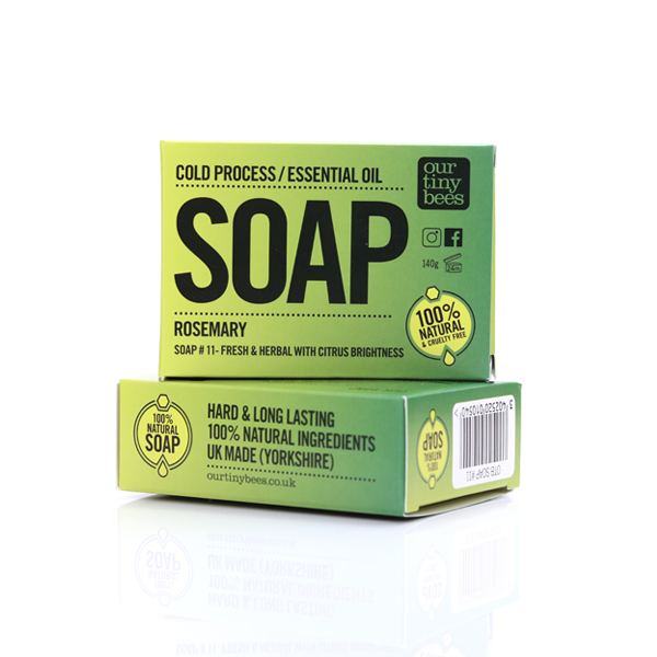 Natural Soap Bar - Rosemary - 140g - Image 2