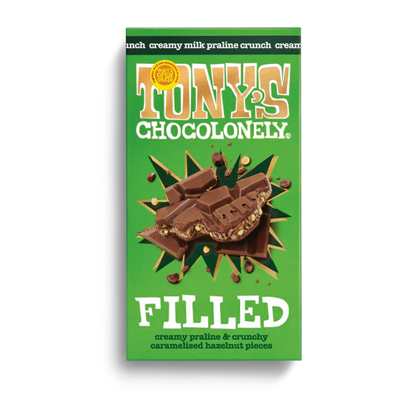 Filled Milk Chocolate - Creamy Praline Crunch - 127g