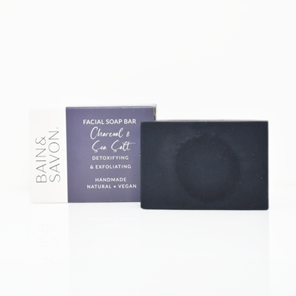 Charcoal & Sea Salt Facial Soap Bar - 90g