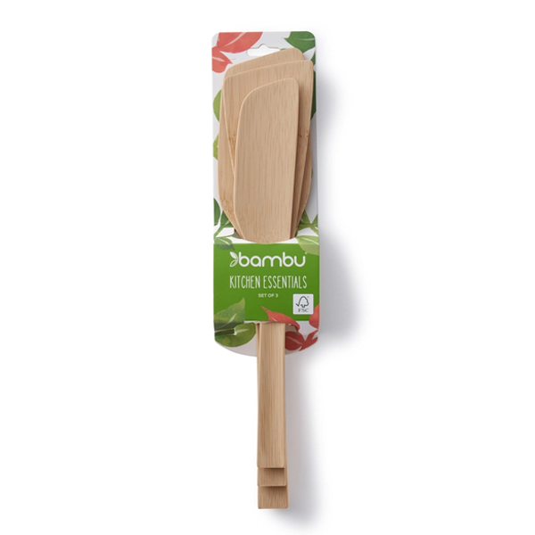 Bamboo Spatula Trio