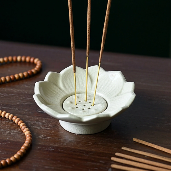 Lotus Ceramic Multi Incense Holder